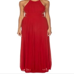 TFNC Boston cutout ruby red maxi dress Size S